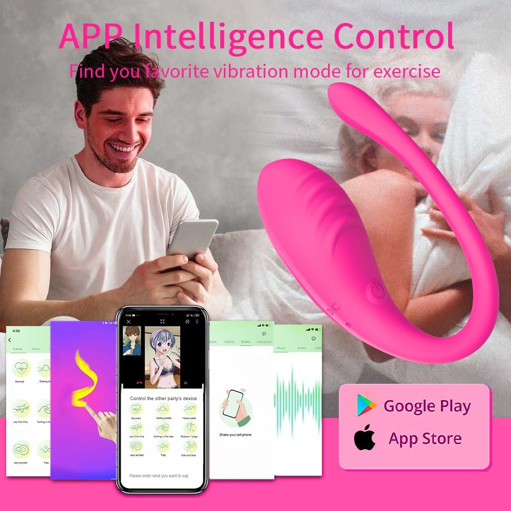 Vibradores vaginais controlados por aplicativos para mulheres e casais, ponto G,